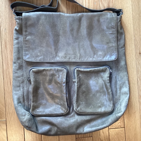 Rudsak Leather Messenger Bag Vintage Men Women Unisex - Picture 2 of 13